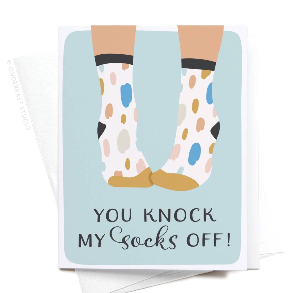 onderkast studio - You Knock My Socks Off Greeting Card
