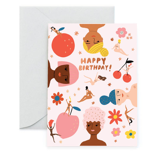 Carolyn Suzuki - FRUITY NUDES  - Birthday Card