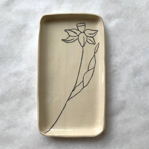 CSF Ceramics Small Tray: Daffodil