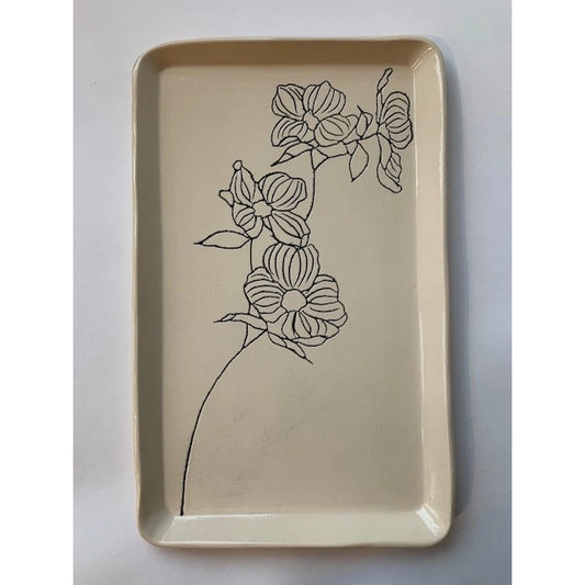 CSF Ceramics Tray: Dogwood