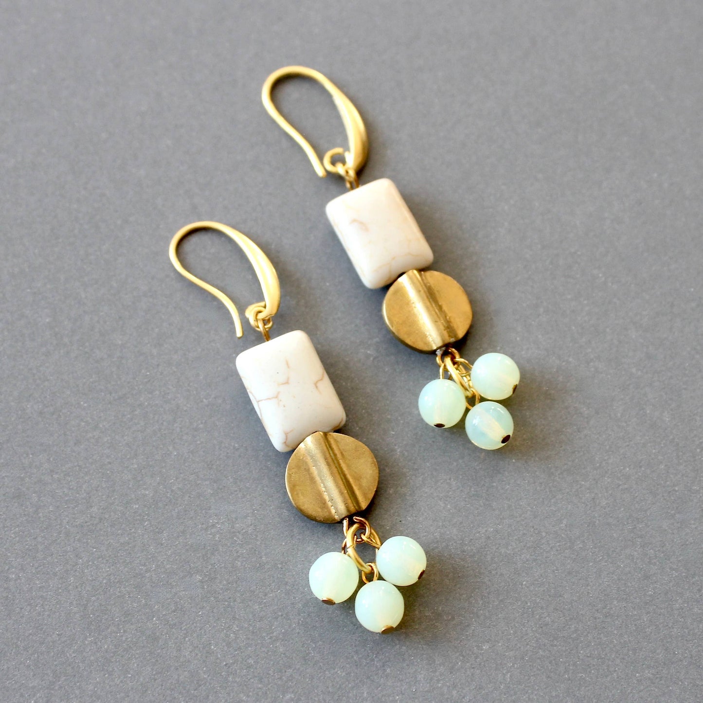 David Aubrey Jewelry - ISLE23 White cluster earrings