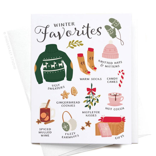 onderkast studio - Winter Favorites Greeting Card