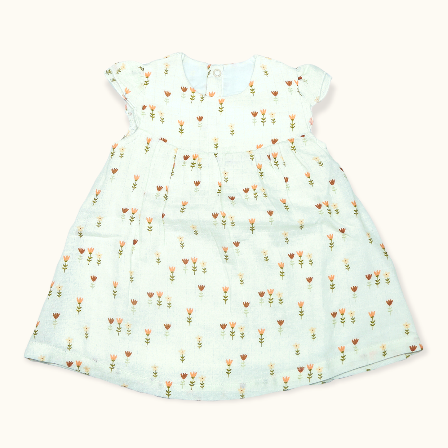 Viverano Organics - Wildflowers Cap Sleeve Baby Dress + Bloomer Set (Organic), 0-3mo