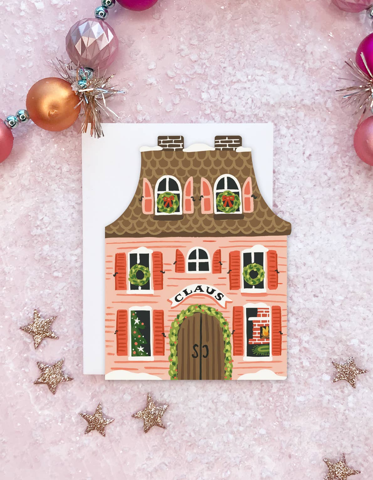 Santa House Card