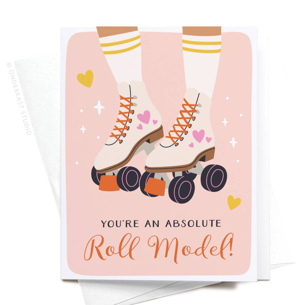onderkast studio - Roll Model Roller Skates Greeting Card