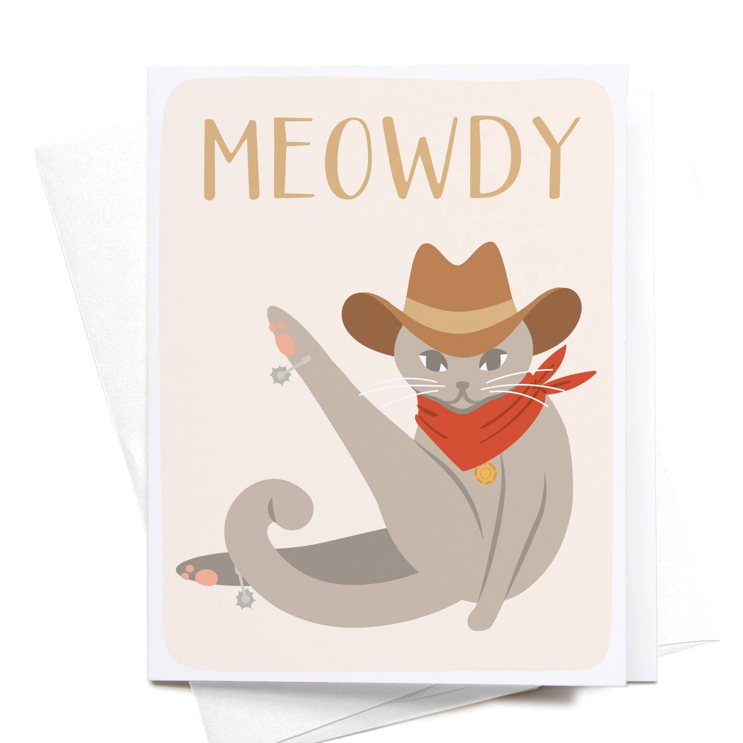 onderkast studio - Meowdy Greeting Card