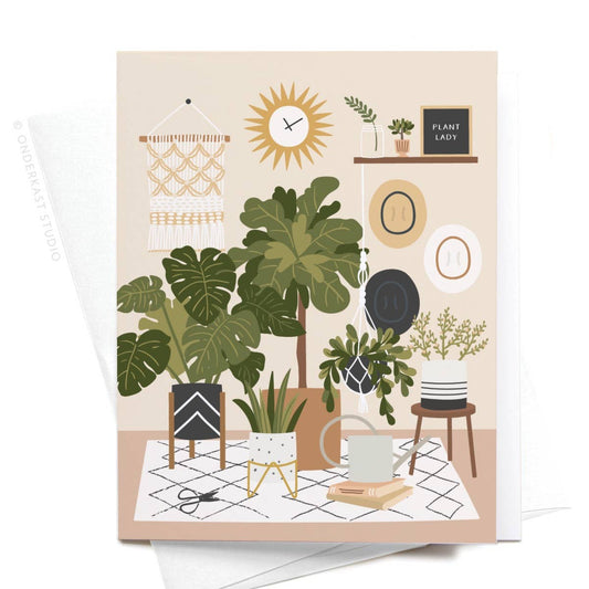 onderkast studio - Plant Lady Greeting Card