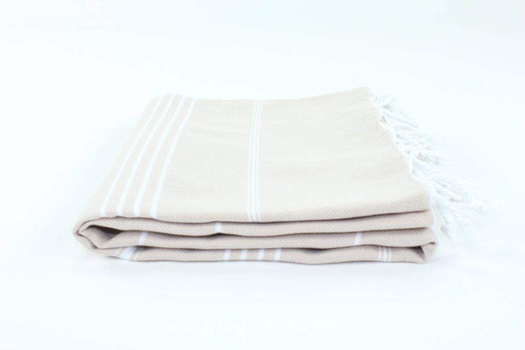 TURKISH LINEN & TOWELS, LLC - Premium Turkish Classic Striped Peshtemal Towel