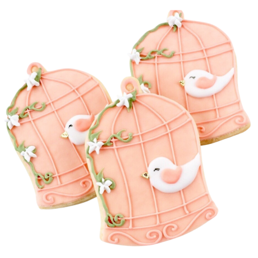 Sweet Sanctions LLC - Bird Cage Cookies: Peach