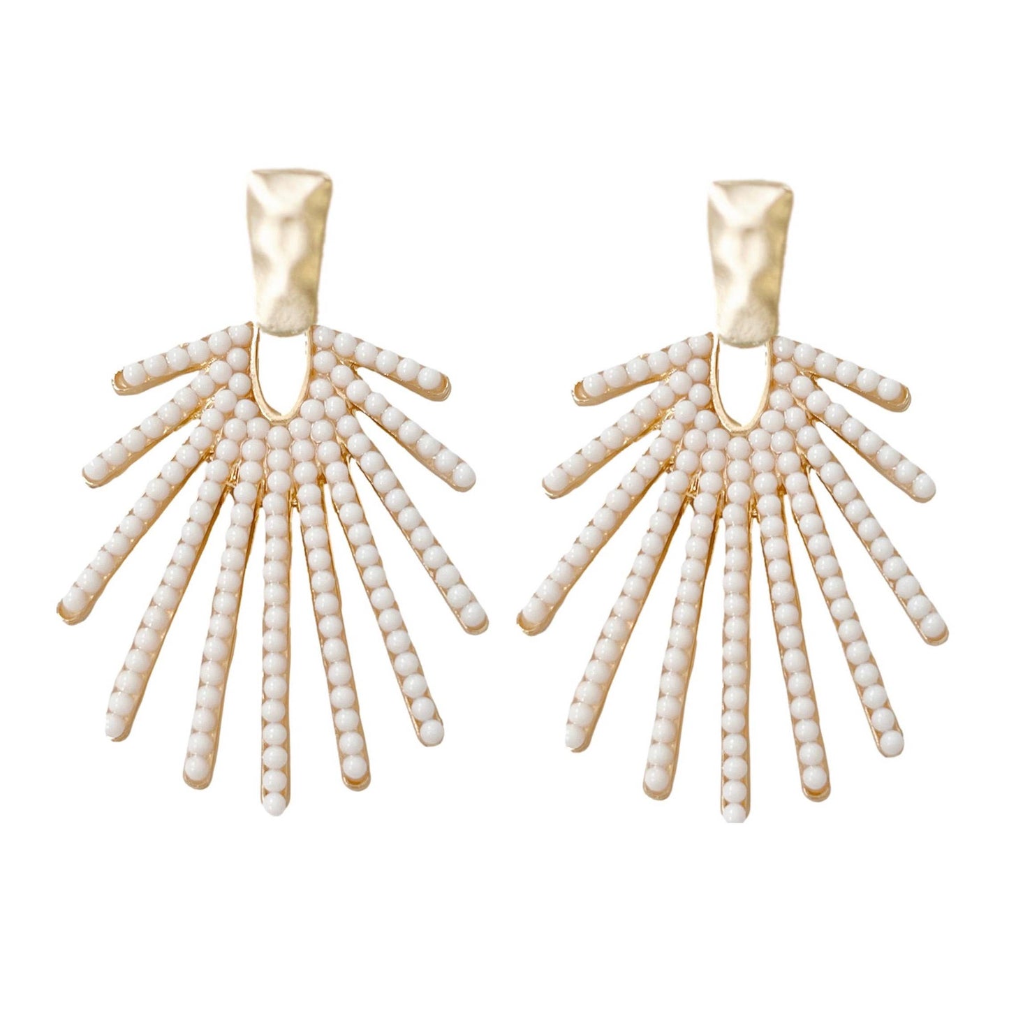 St Armands Designs of Sarasota - White Sunburst Drops