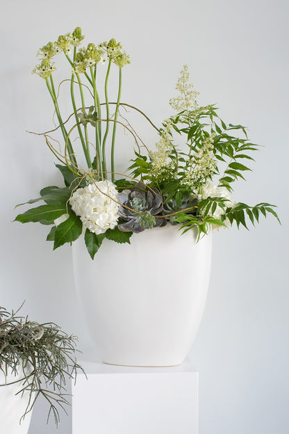 Sasso Vase White