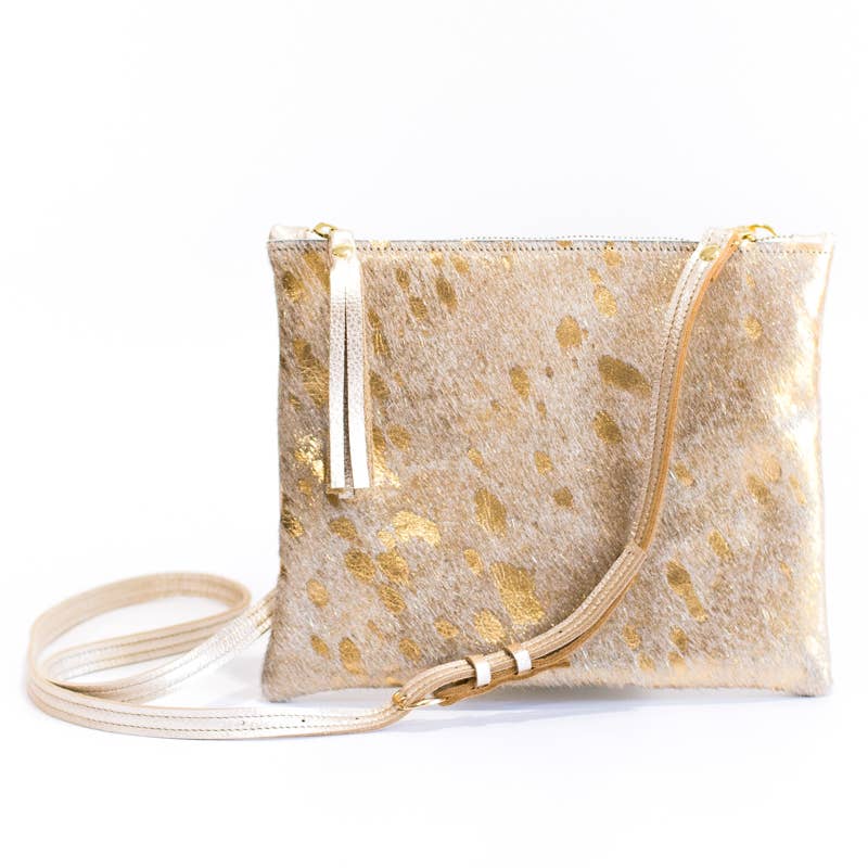 Beaudin - Caroline Crossbody | Gold Cowhide