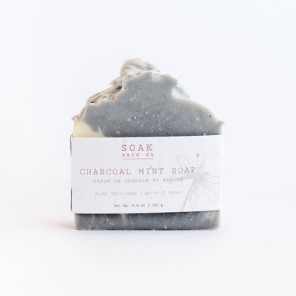 SOAK Bath Co - Charcoal Mint Soap