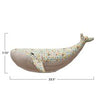 Little Ones Plush Whale with Floral Print Fabric