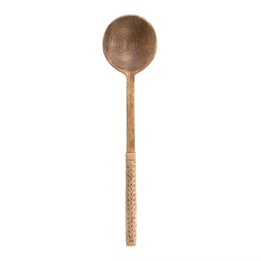 Mango Wood Spoon with Bamboo Wrapped Handle