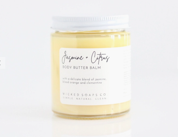 WIcked Soaps Co.  Jasmine + Citrus Body Butter Balm