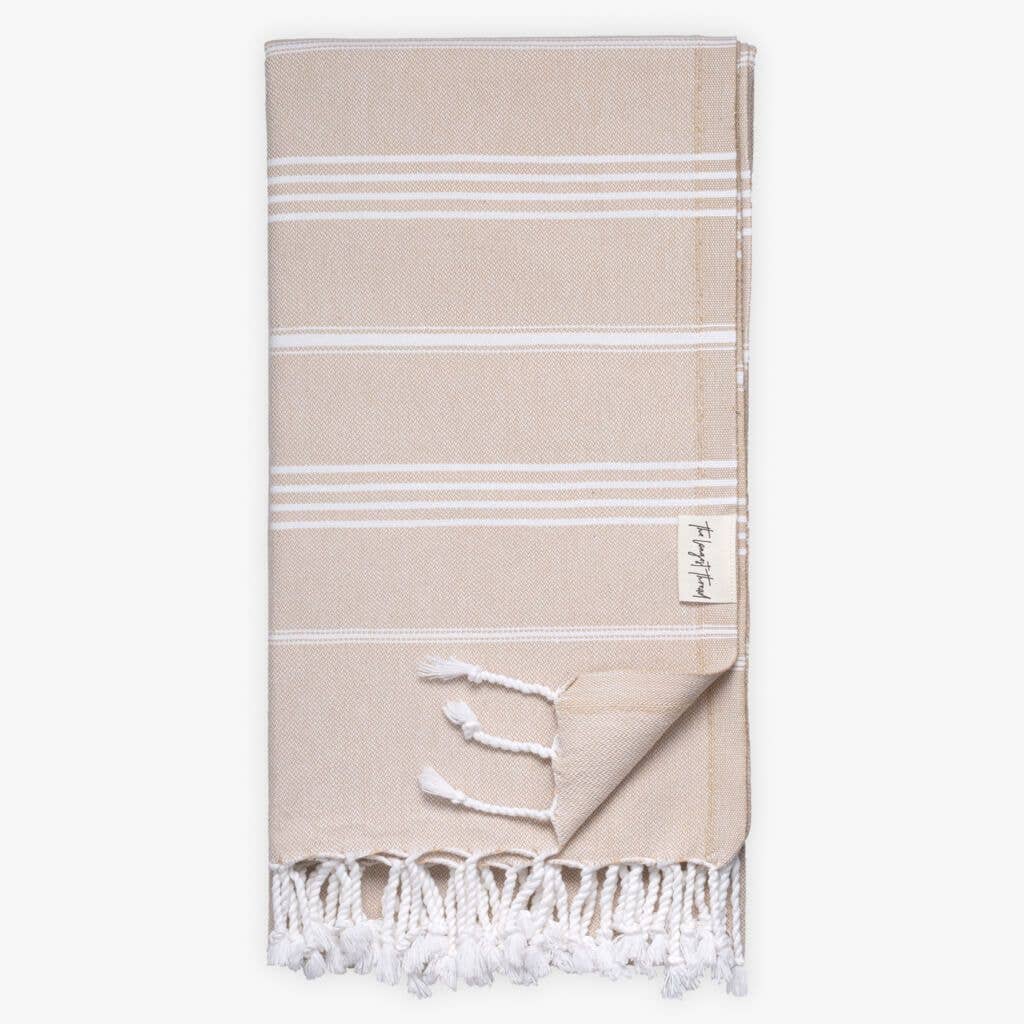 The Longest Thread - Basic Beige Turkish Towel