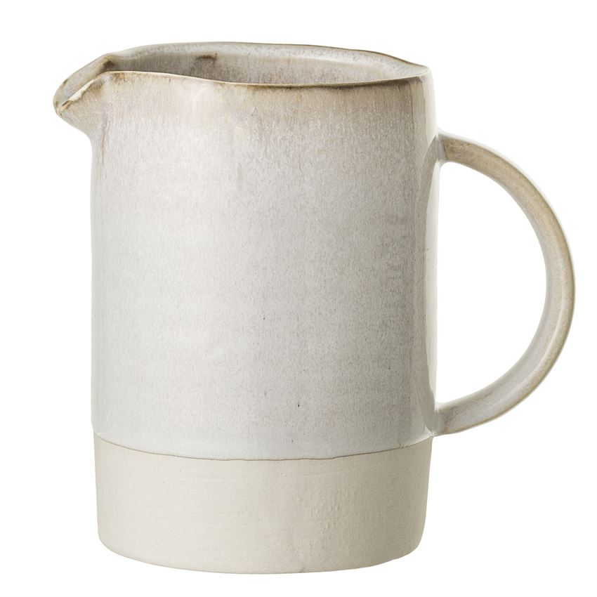 Vanilla Stoneware Pitcher