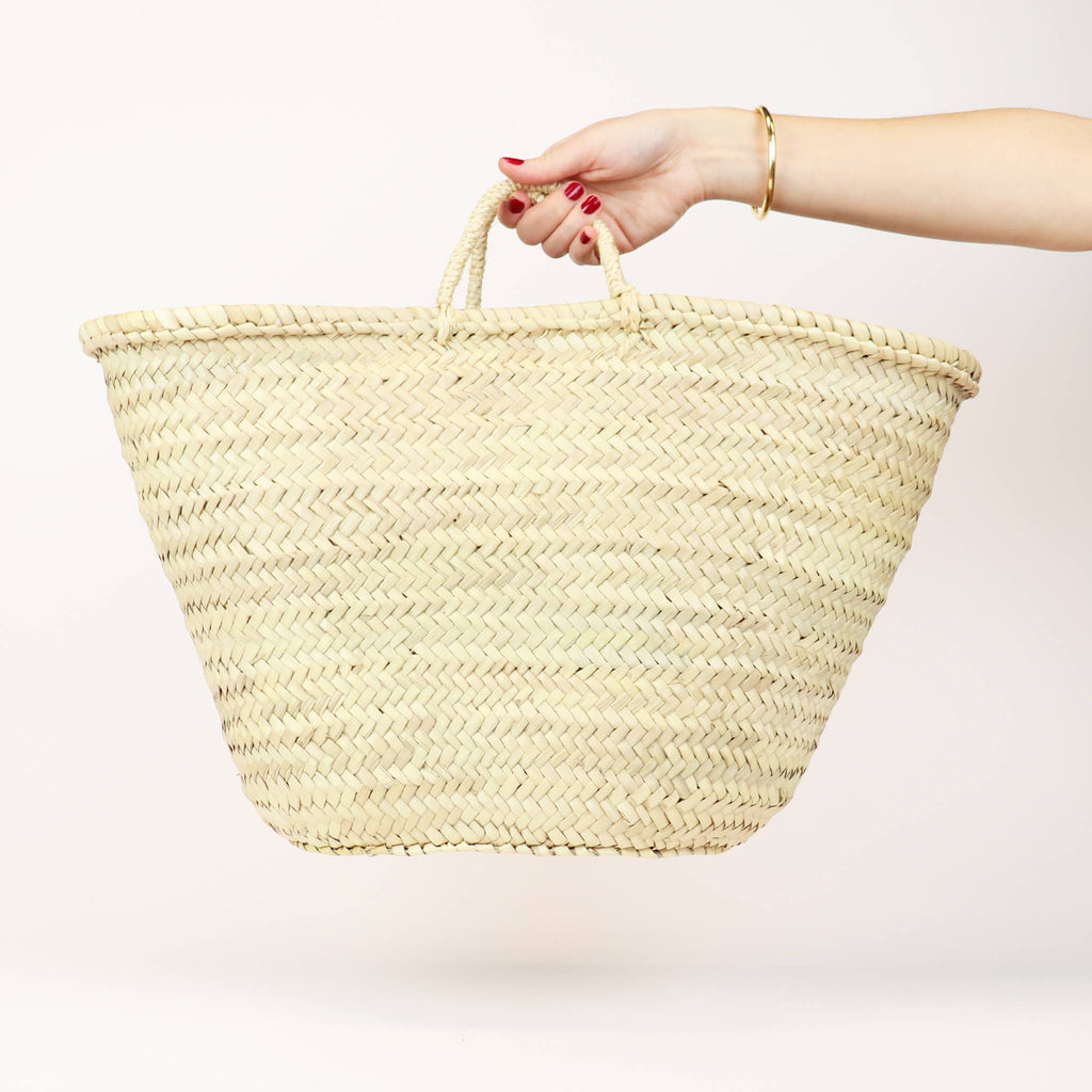 SOCCO Designs - Straw Bag - Miami French Market Basket Large