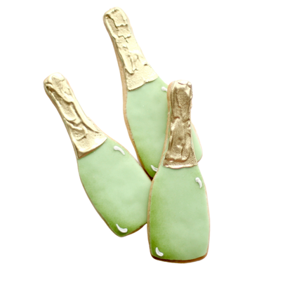 Sweet Sanctions LLC - Champagne Bottle Cookies: Mint Green