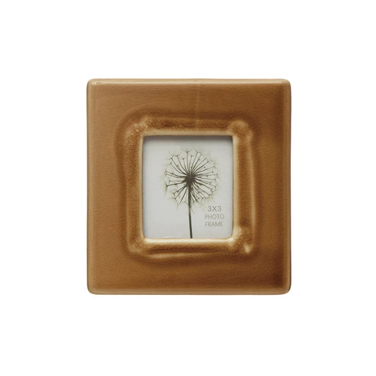 Stoneware Photo Frame, Reactive Glaze