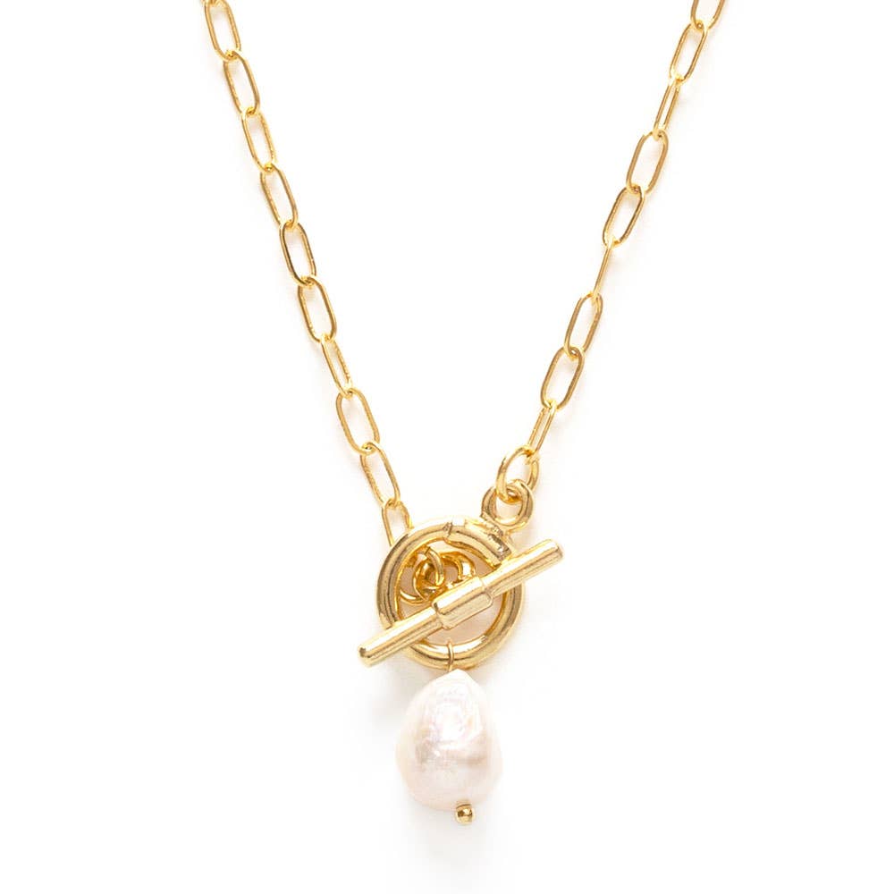 Amano Studio - Toggle Clasp with Pearl Necklace