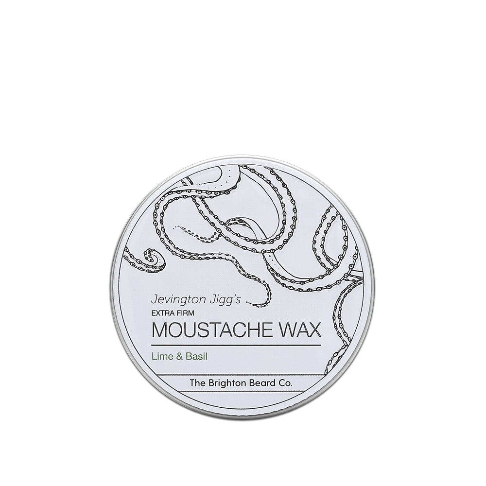 The Brighton Beard Co. - Jevington Jigg's Lime & Basil extra firm Moustache Wax