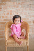 Ollie Jay - Leah Romper in Baby Pink Velvet | Baby Bubble: 6/12m