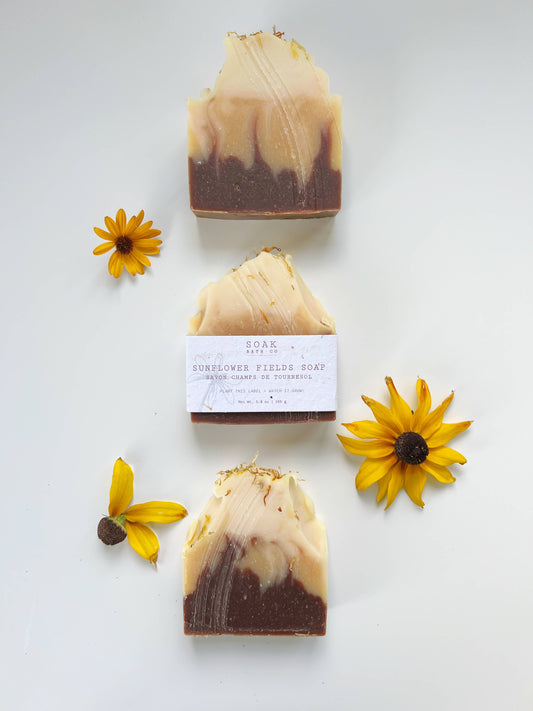 SOAK Bath Co - Sunflower Fields Soap Bar - Fall Collection