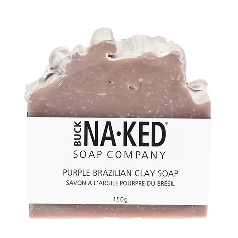 Buck Naked Soap Company - Purple Brazilian Clay Soap - 150g/5oz
