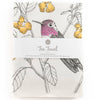 Porchlight Press Letterpress - Anna's Hummingbird Tea Towel - West Coast Birds