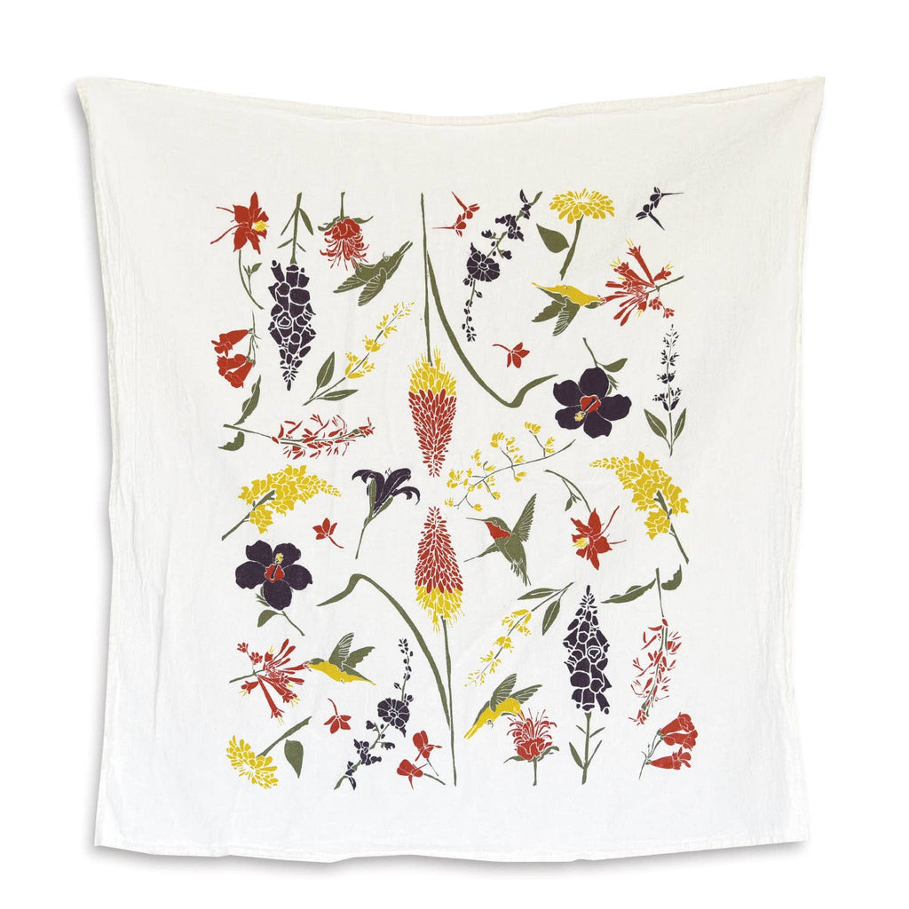 June & December - Hummingbird Garden Towel