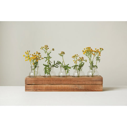 Wood Crate Budvase Display