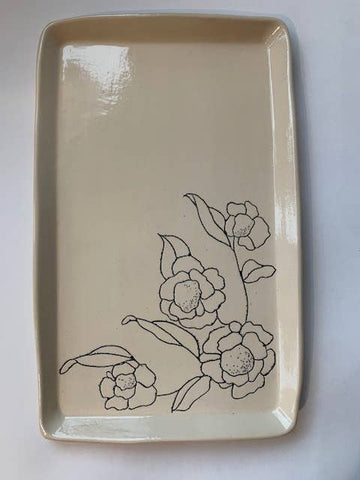 CSF Ceramics Tray: Camellia