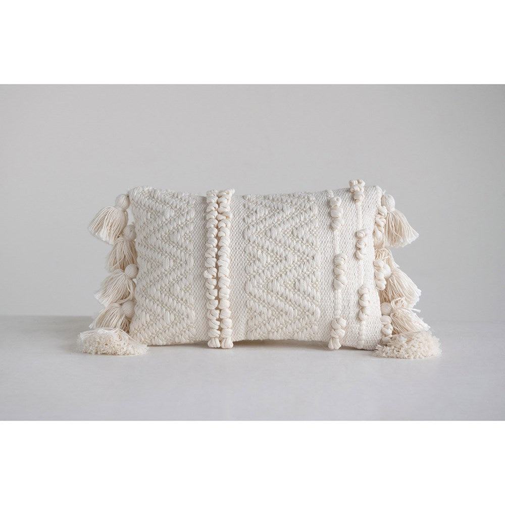 Sanctuary Woven Cotton Lumbar Pillow