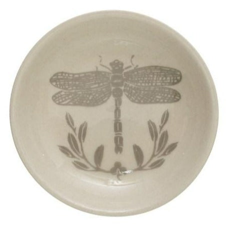 Stoneware Dragonfly Plate