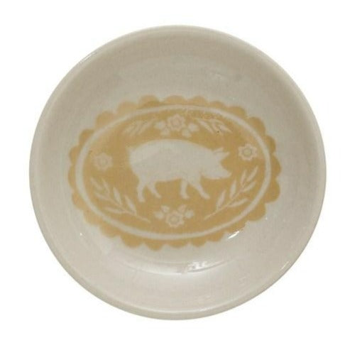 Stoneware Piggy Plate