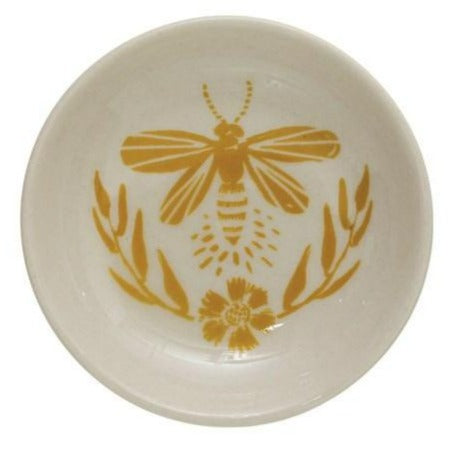 Stoneware Honeybee Plate