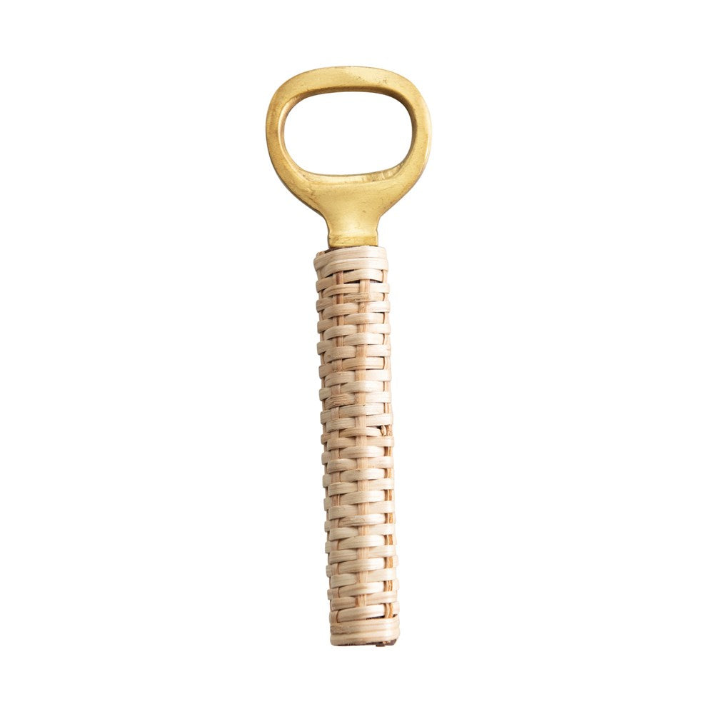 Bamboo Brass Bottle Opener