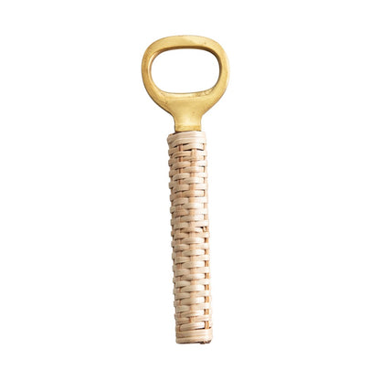 Bamboo Brass Bottle Opener