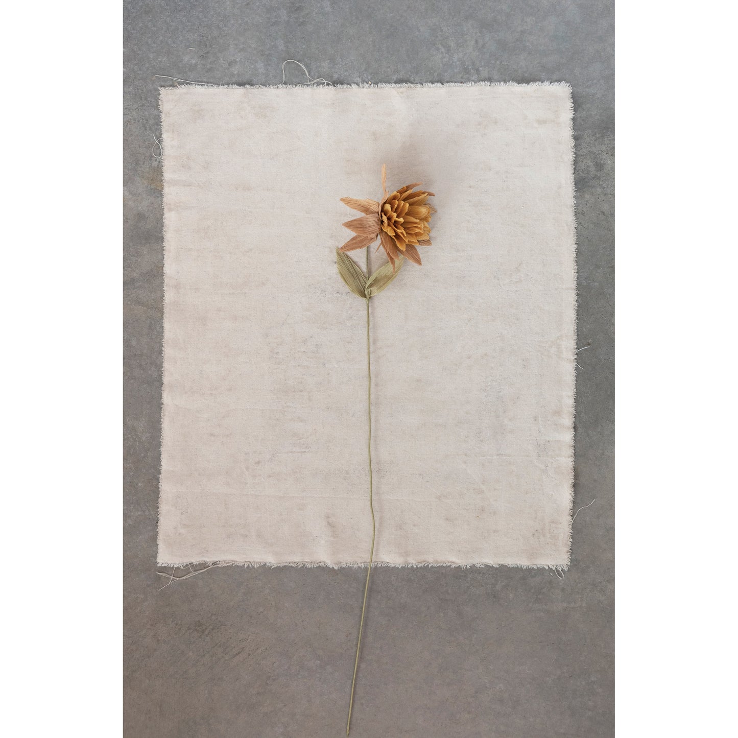 Paper Flower Pick, Mustard