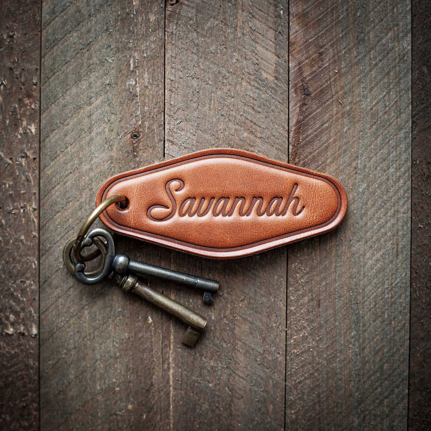 Sugarhouse Leather - Savannah Leather Keychain Motel Style