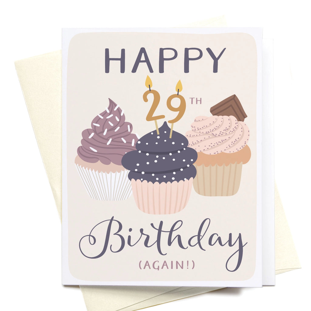 Happy 29th Birthday Again Greeting Card