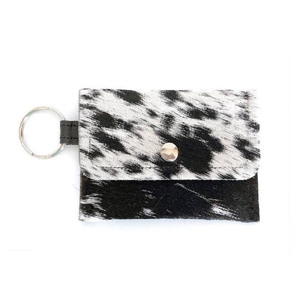 Beaudin Wholesale - Keychain Wallet | Cowhide & Leather Small Card Holder: Dutch