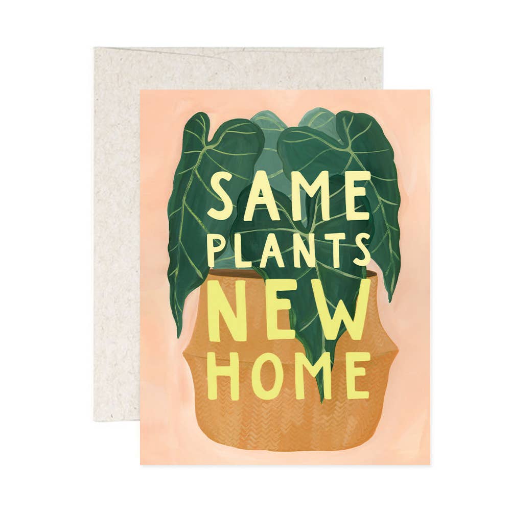 1canoe2 | One Canoe Two Paper Co. - Same Plants Housewarming Greeting Card