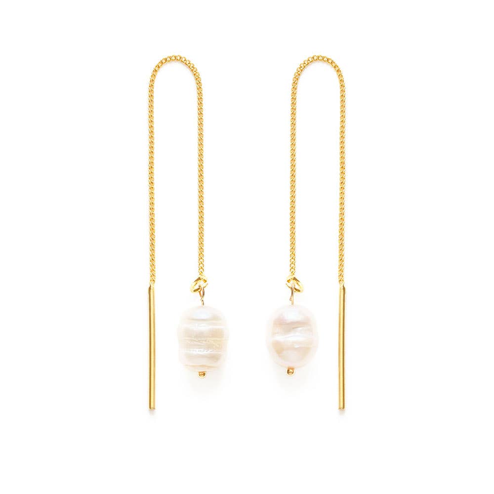 Amano Studio - Pearl Threader Earrings