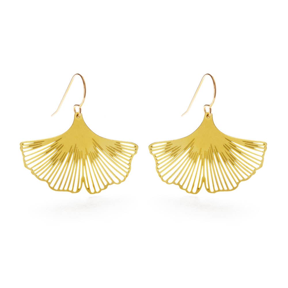 Amano Studio - Ginkgo Leaf Earrings