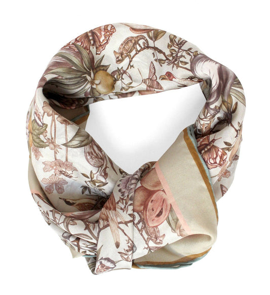 Guereza Garden Silk Scarf