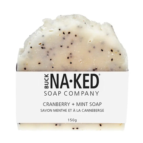 Buck Naked Soap Company - Cranberry & Mint Soap - 150g/5oz