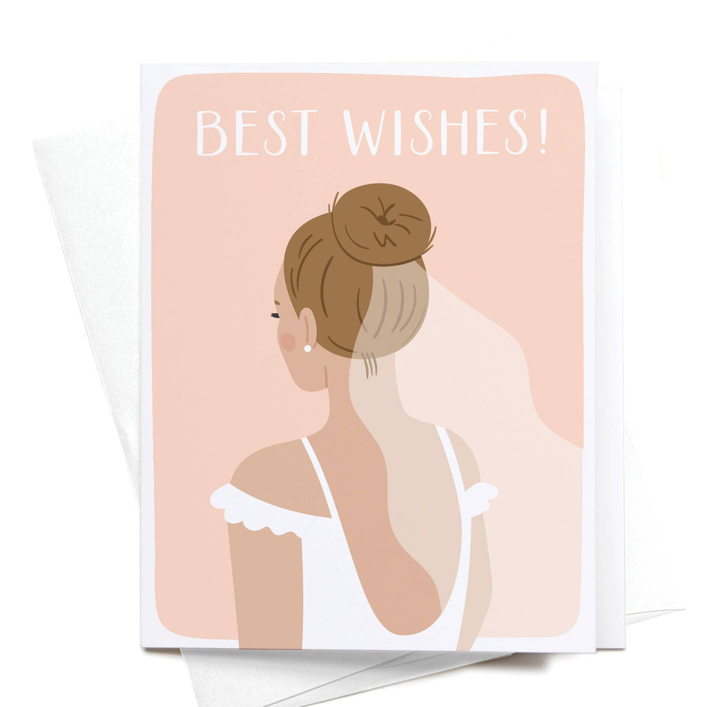 onderkast studio - Best Wishes Bride Greeting Card